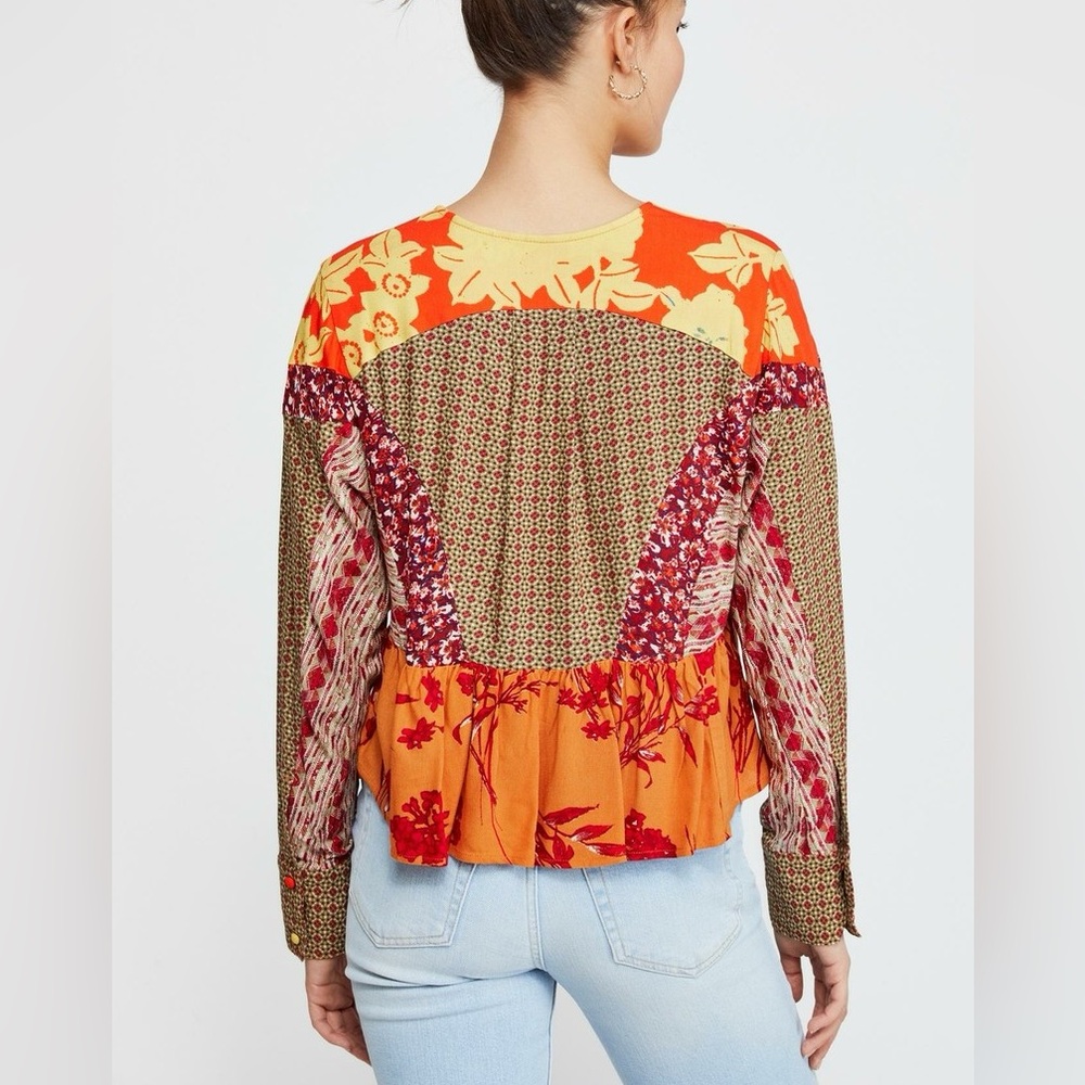 FREE PEOPLE ALOHA STATE OF MIND BABYDOLL TOP - Picture 11 of 11